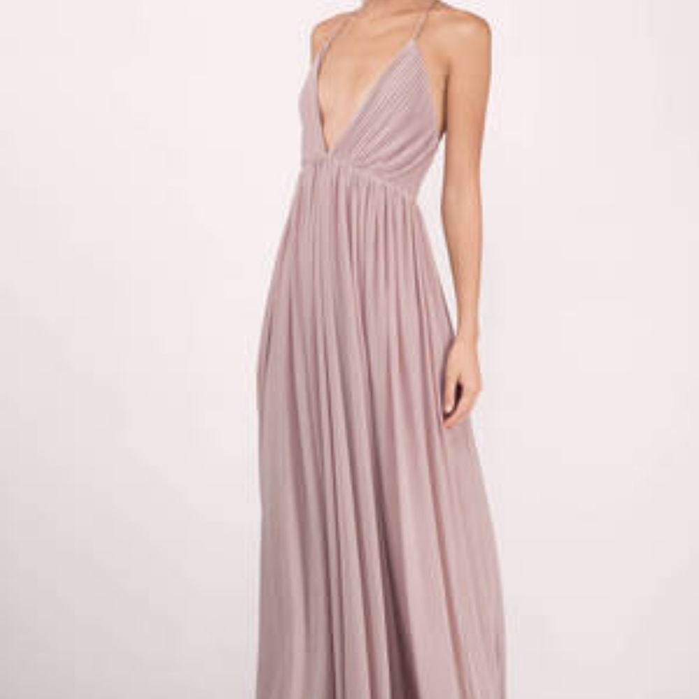Tobi Jamee Mauve Maxi Dress, Size Small